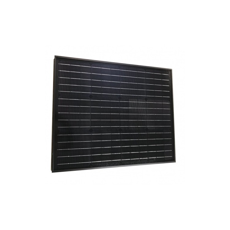 1 - Tetrisol PERC 50W zwart camperzonnepaneel met kabelbeugels